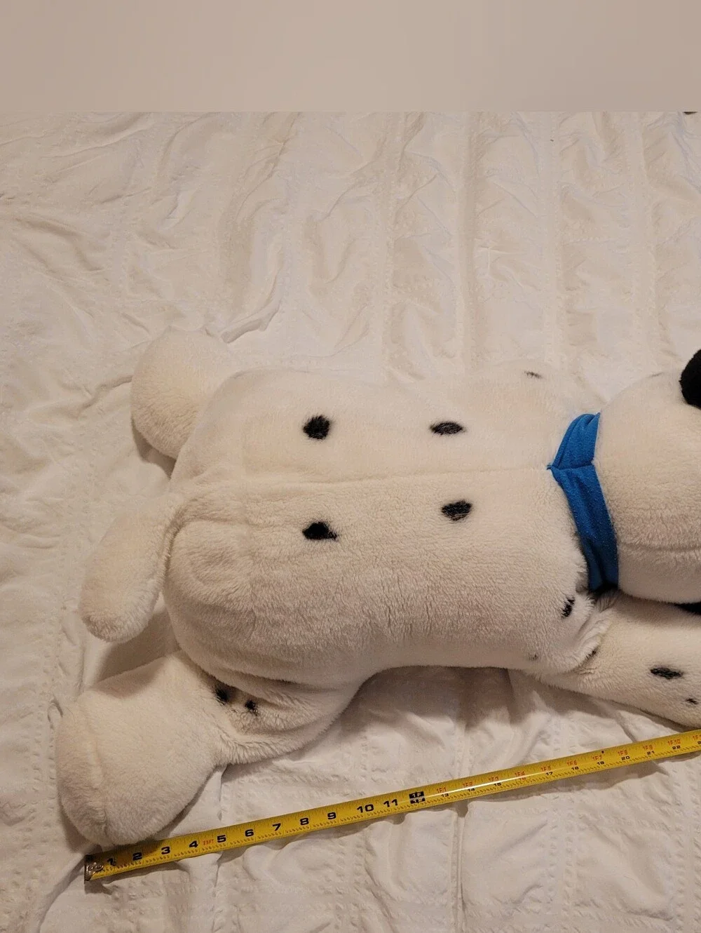 Vintage Disney 101 Dalmatians Plush Toy Lucky Blue Collar HUGE 28” Stuffed Dog